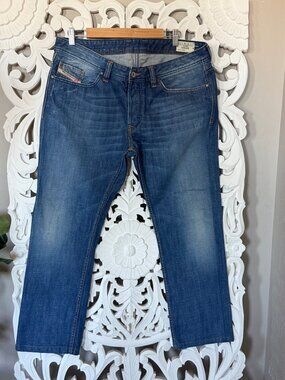Diesel Men's Viker Straight Jeans Size 36x28 Medium Wash